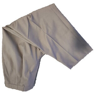 Cremeux Men’s Brown Flat Front Business Casual Slacks Dress Pants Size 35 BG14